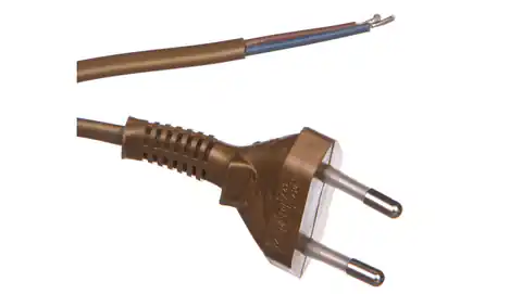 ⁨Przewód przyłączeniowy 300cm z wyłącznikiem nożnym złoty SP/WN-300/2x0,75/-ZLO PRW10000212⁩ w sklepie Wasserman.eu
