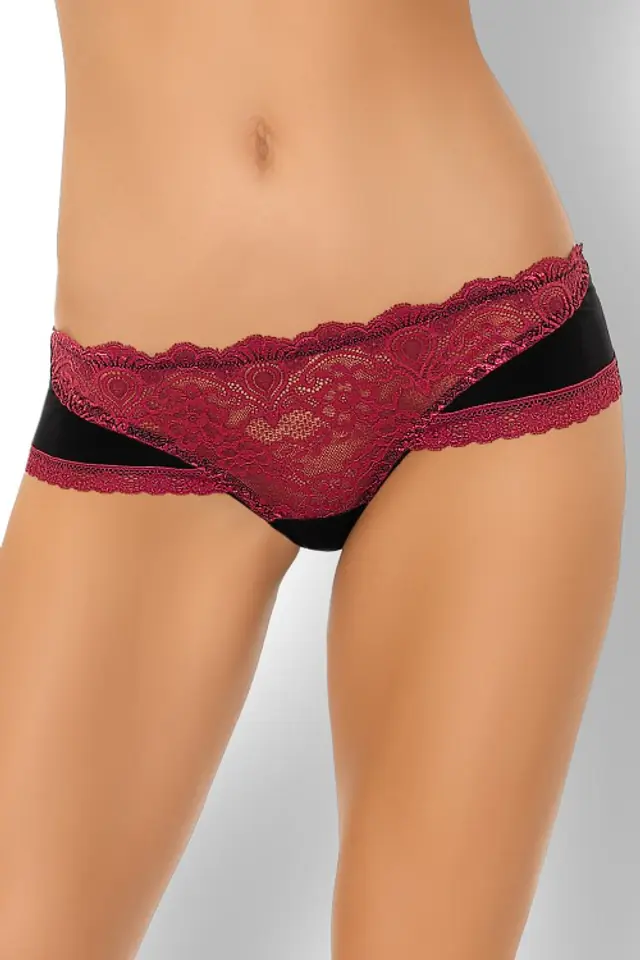 ⁨Panty Melisina LC 90432 Burgundy Bordowy Rosses Collection LivCo Corsetti Fashion rozmiar - S/M⁩ w sklepie Wasserman.eu