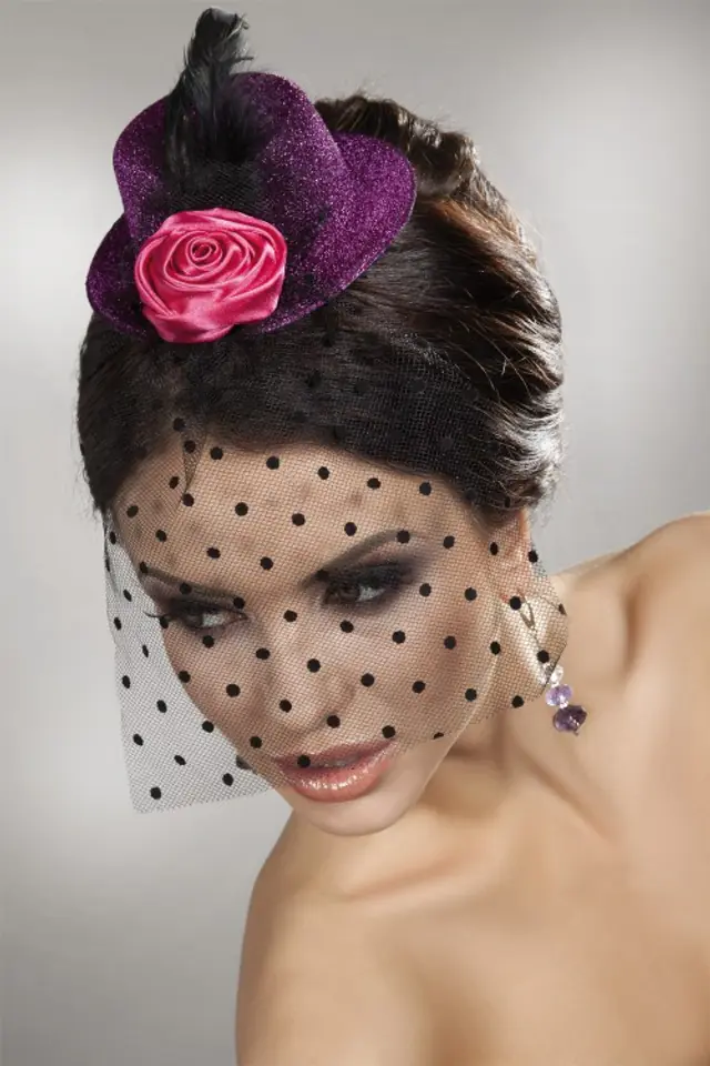 ⁨Mini Top Hats Pink Różowy LC 12026 Model 10 LivCo Corsetti Fashion Model 10⁩ w sklepie Wasserman.eu