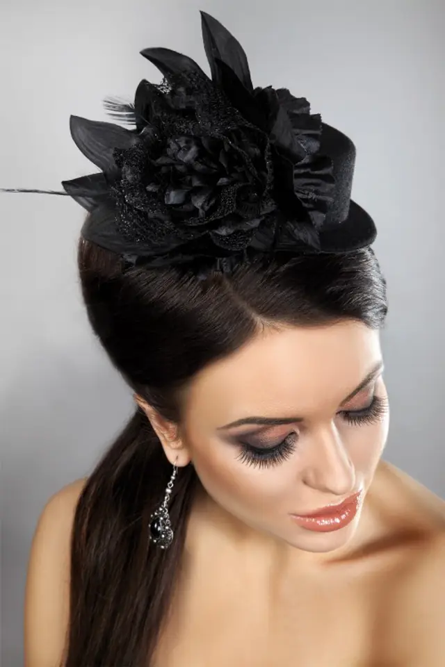⁨Mini Top Hats Black Czarny  LC 12028 Model 22 LivCo Corsetti Fashion Model 22⁩ w sklepie Wasserman.eu