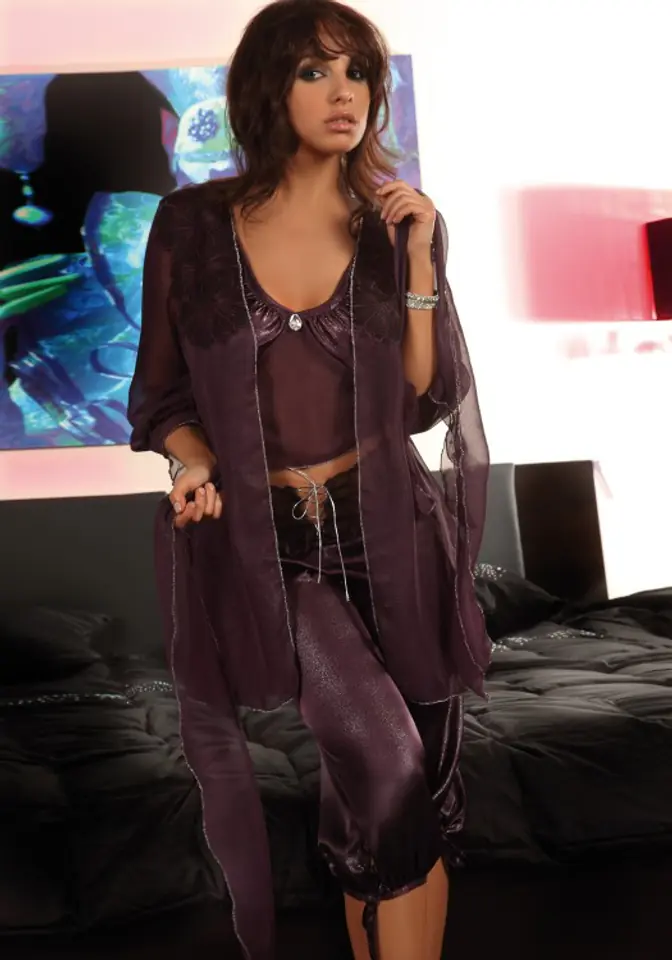 Jasmine LC 15025 bathrobe and pyjamas (Purple, size S (36)) at Wasserman.eu