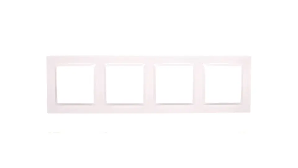 ⁨Simon 10 Quadruple frame white CR4/11⁩ at Wasserman.eu