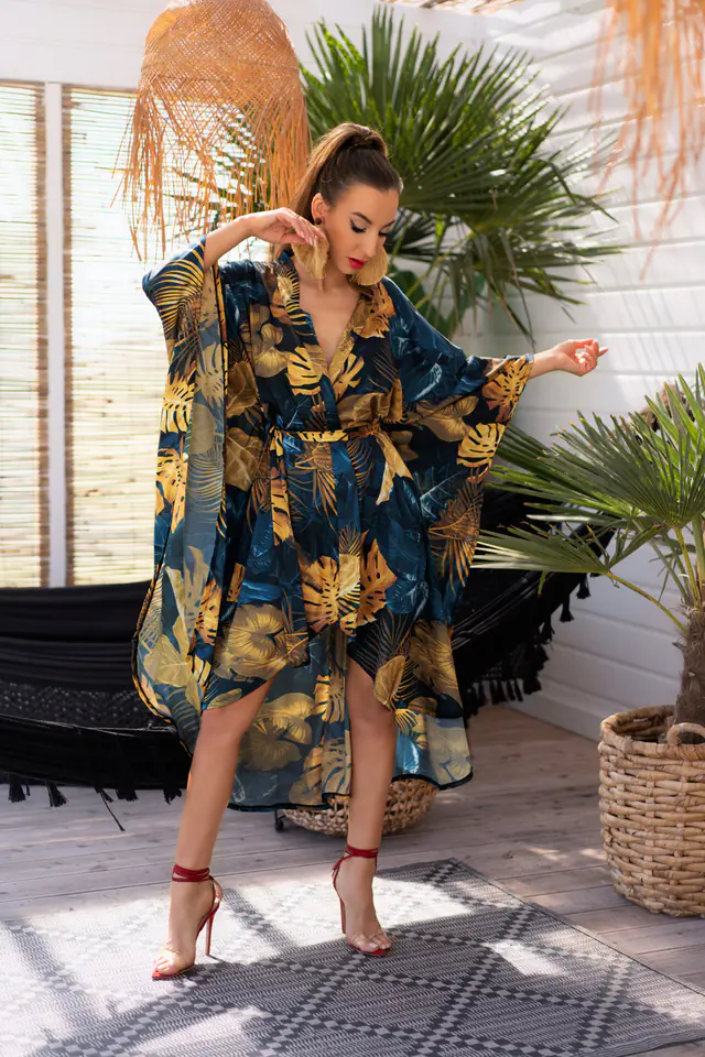 Handis Aquareel Collection bathrobe (colour multicolor, one size one-size) at Wasserman.eu