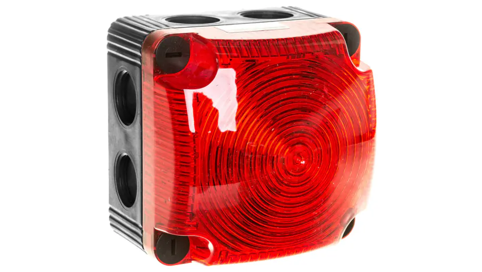 ⁨Sygnalizator ostrzegawczy czerwony 115-230V AC LED stały IP66 853.100.60⁩ w sklepie Wasserman.eu
