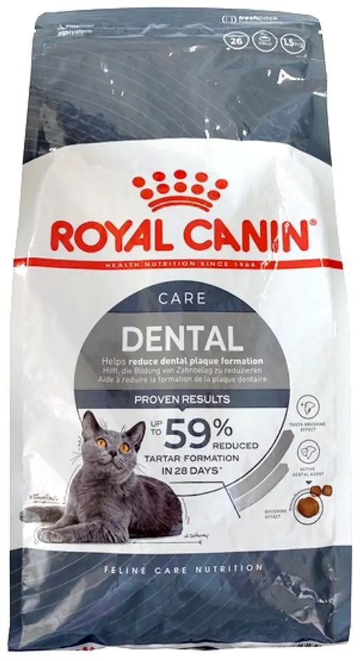 ⁨Royal Canin Dental Care karma sucha dla kotów dorosłych, redukująca odkładanie kamienia nazębnego 1,5kg⁩ w sklepie Wasserman.eu