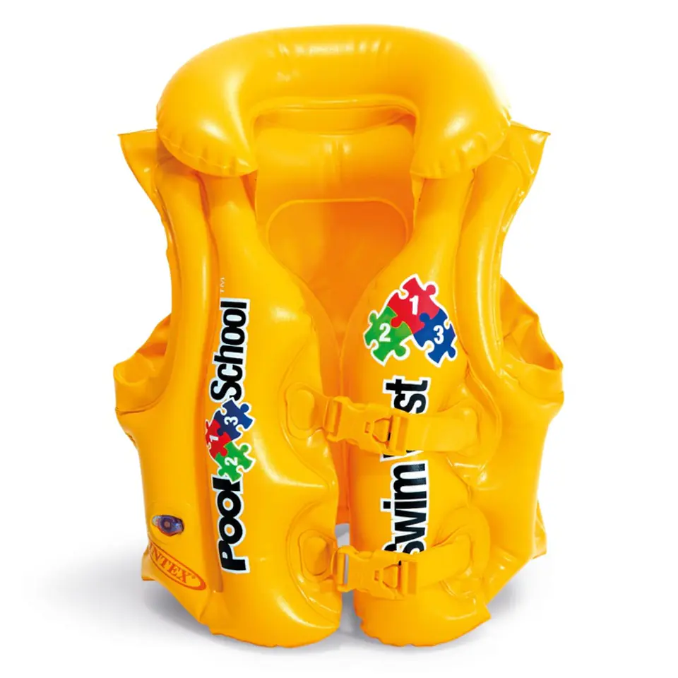 ⁨Intex Deluxe Swim Vest Pool School 58660EU Yellow⁩ at Wasserman.eu