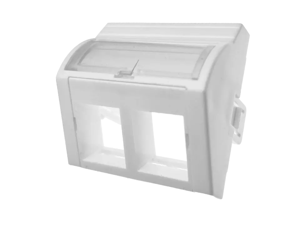 ⁨Adapter 45x45 2xRJ45 (convex angular)⁩ at Wasserman.eu