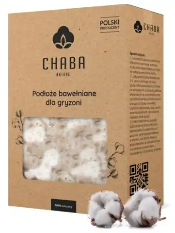 ⁨CHABA Podłoże bawełniane dla gryzoni 200g⁩ w sklepie Wasserman.eu