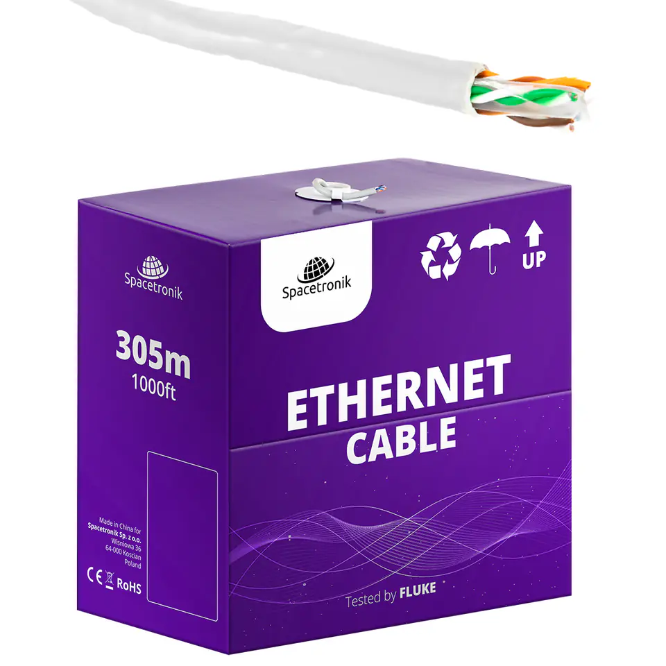 skrętka CAT6 U/UTP AWG24 CU PVC OD 6.0 Eca 305m w sklepie Wasserman.eu