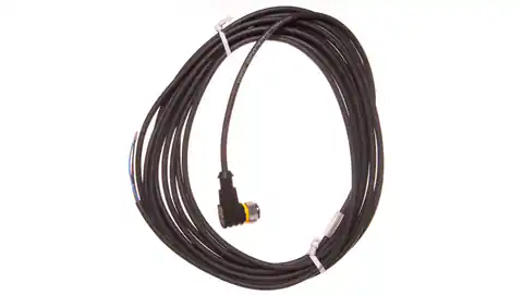 ⁨Cable with M12 female connector 3-pins angled with 5m cable WKC4T-5/TXL 6625513⁩ at Wasserman.eu
