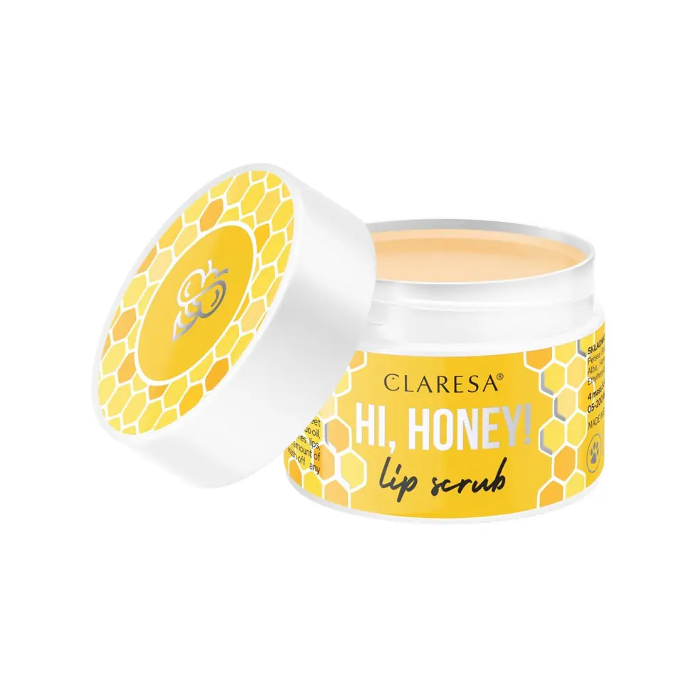 ⁨Claresa Odżywczy Peeling miodowy do ust Hi,Honey! 15g⁩ w sklepie Wasserman.eu