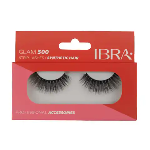 ⁨Ibra False eyelashes on the strip Glam 500 1 pair⁩ at Wasserman.eu