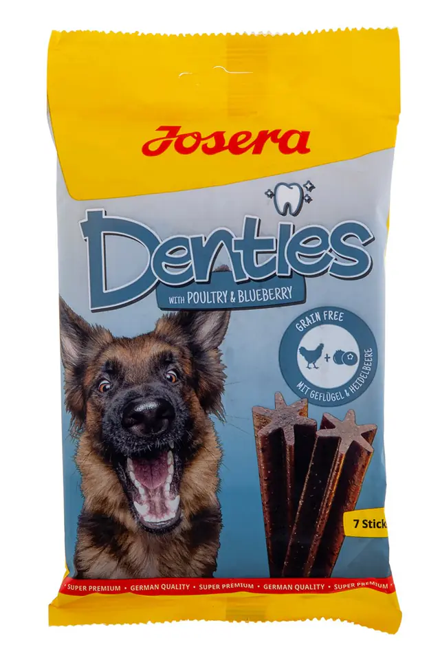 ⁨Josera Denties z Drobiem i jagodami 180g⁩ w sklepie Wasserman.eu