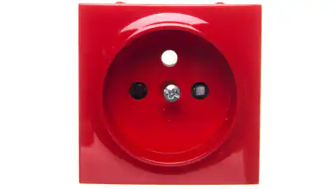 ⁨Simon 54 Single socket cover with shutters red DGZ1ZP/22⁩ at Wasserman.eu