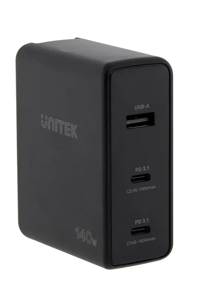 ⁨UNITEK P1115A mobile device charger Black⁩ at Wasserman.eu