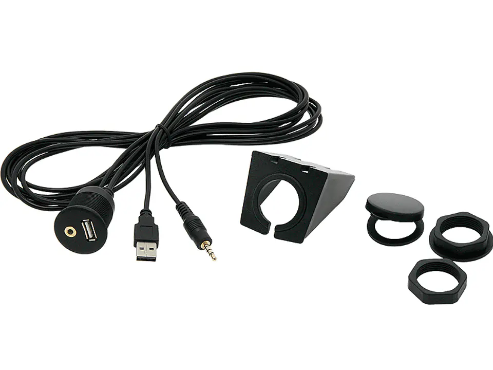 ⁨Sam.złącze montaż.USB+ AUX-gn z podst.2m (1PH)⁩ w sklepie Wasserman.eu