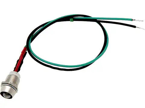 ⁨LED 5mm(ZIEL.12V)indicator with wires⁩ at Wasserman.eu