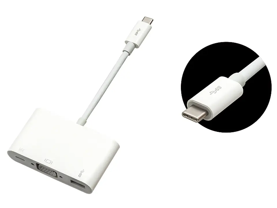 ⁨USB adapter wt. USB-C 3.1 - VGA port⁩ at Wasserman.eu