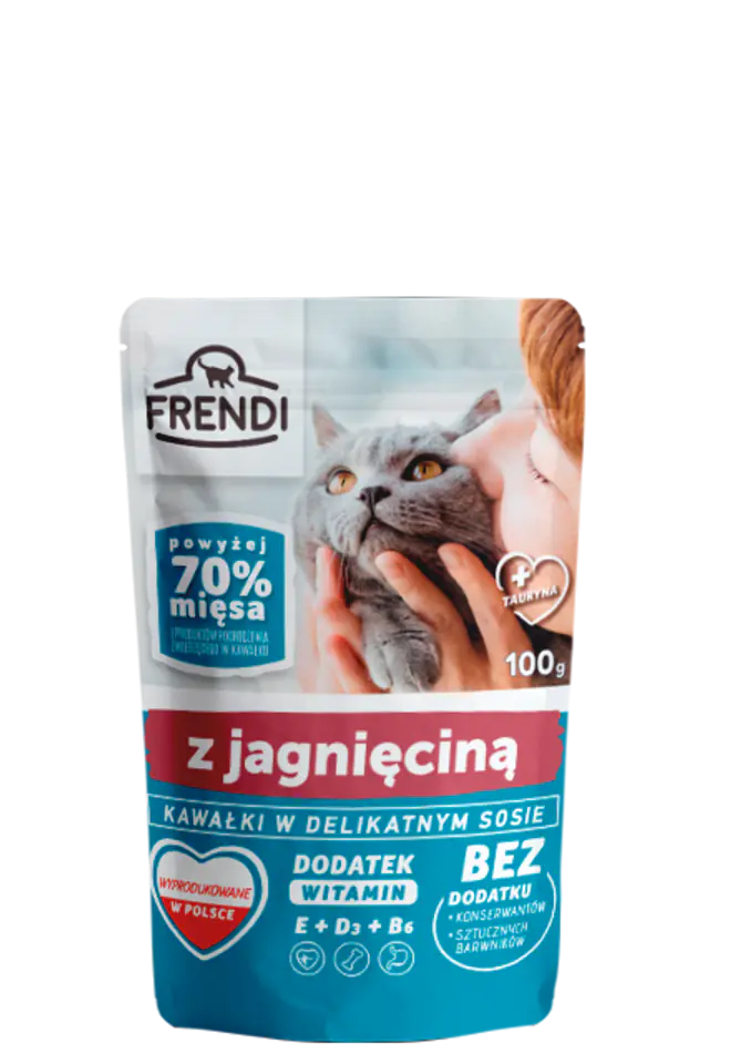 ⁨FRENDI Kawałki w sosie z jagnięciną 100g⁩ w sklepie Wasserman.eu