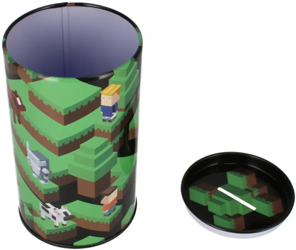 Skarbonka metalowa okrągła Pixel w sklepie Wasserman.eu