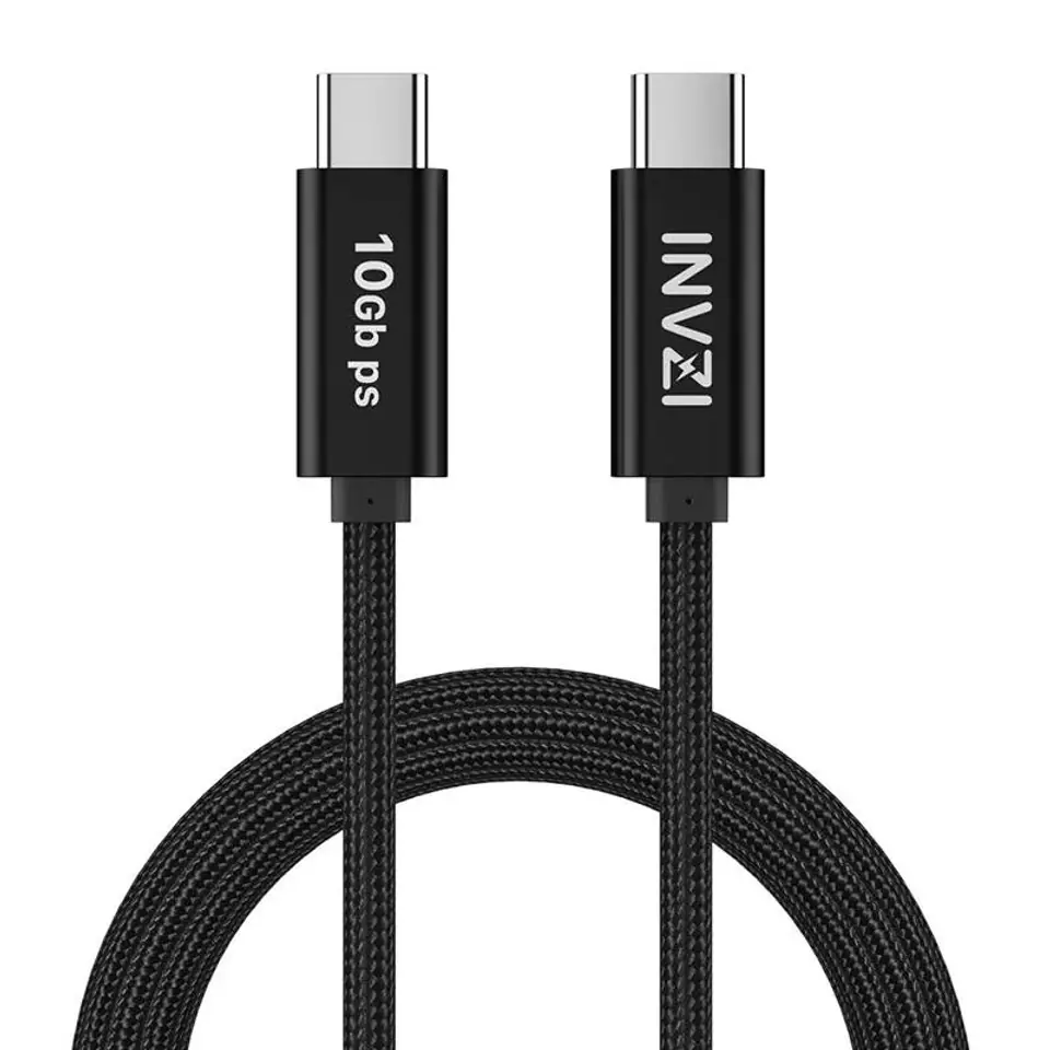 ⁨Kabel USB-C / USB 3.2 Gen2 100W 10Gbps, 2m (czarny)⁩ w sklepie Wasserman.eu