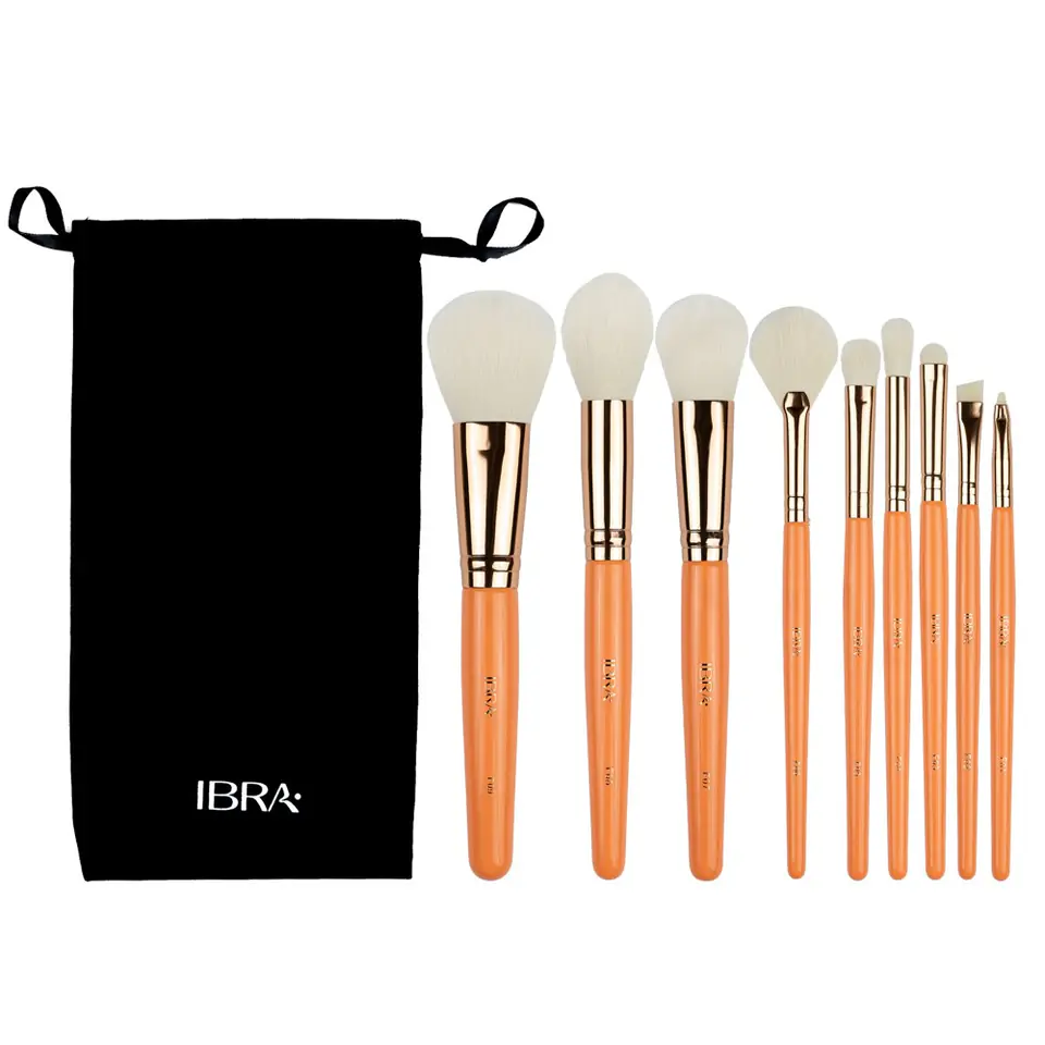 ⁨IBRA BRUSH SET FRESH Zestaw pędzli do makijażu 1op.-9szt⁩ w sklepie Wasserman.eu