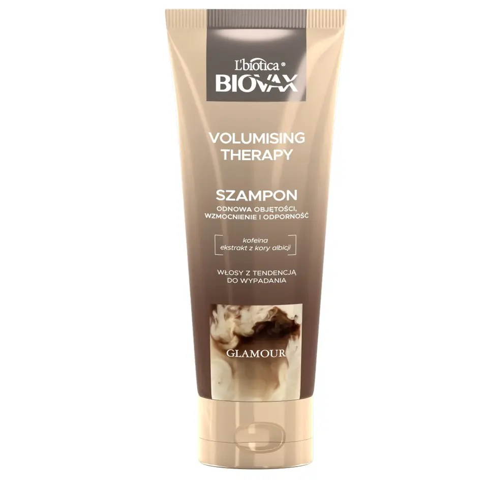 ⁨L`BIOTICA Biovax Glamour Szampon Volumising Therapy - do włosów z tendencją do wypadania 200ml⁩ w sklepie Wasserman.eu