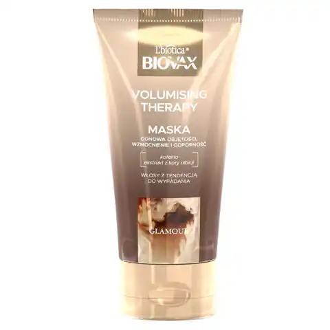 ⁨L`BIOTICA Biovax Glamour Maska Volumising Therapy - do włosów z tendencją do wypadania 150ml⁩ w sklepie Wasserman.eu