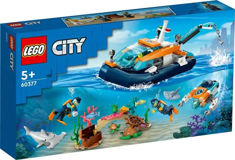 ⁨LEGO(R) CITY 60377 Łódź do nurkowania badacza⁩ w sklepie Wasserman.eu