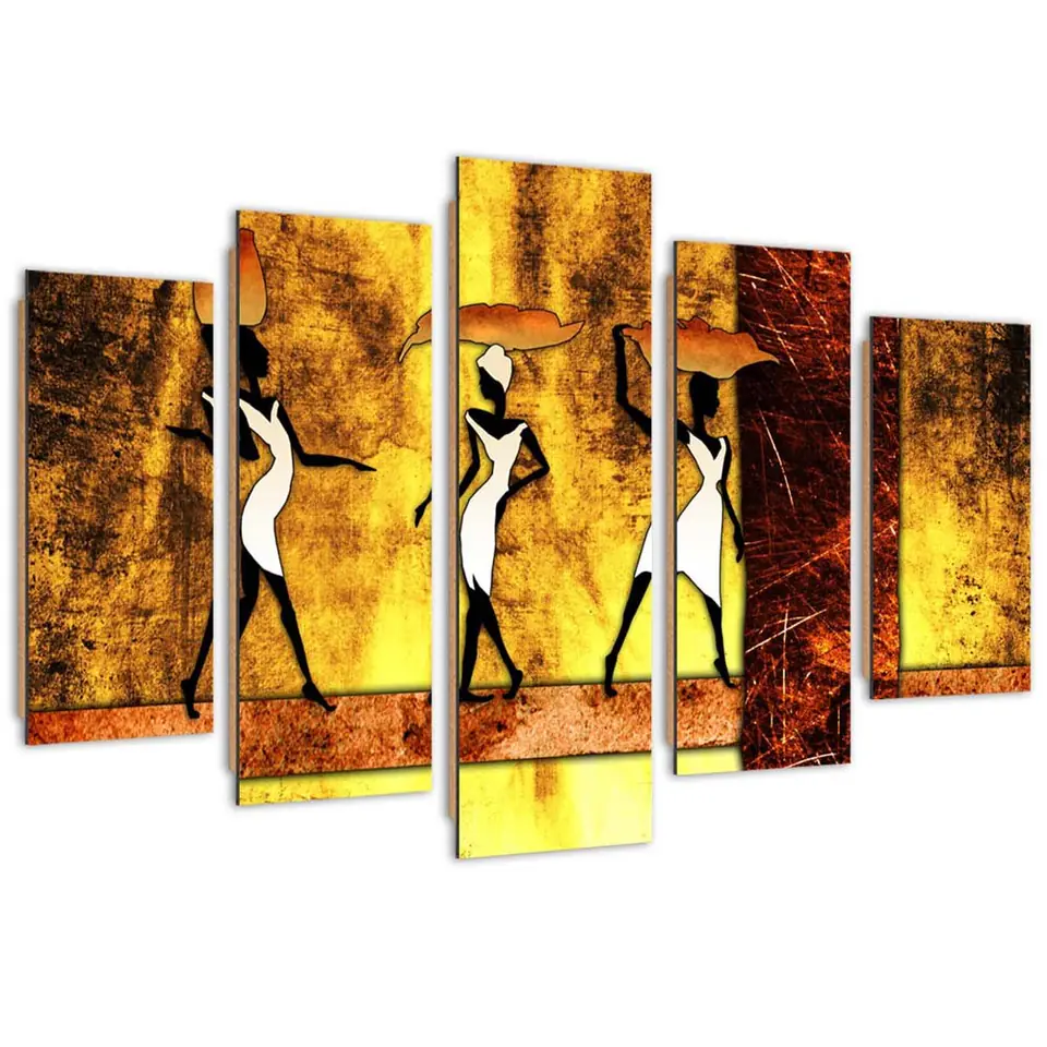 ⁨Obraz pięcioczęściowy Deco Panel, Afrykańskie kobiety (Rozmiar 100x70)⁩ w sklepie Wasserman.eu