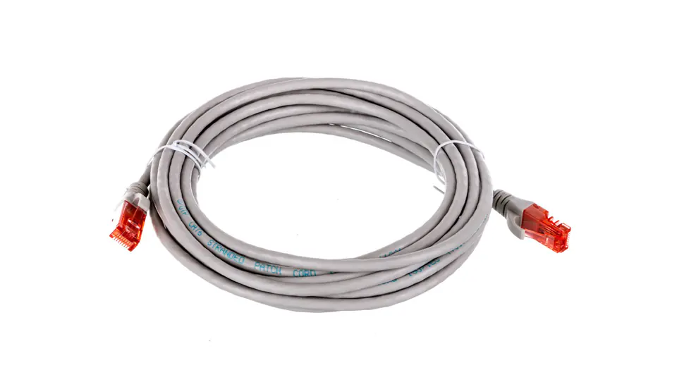 ⁨Patch Cord U/UTP cat.6 gray 5m DK-1612-050⁩ at Wasserman.eu