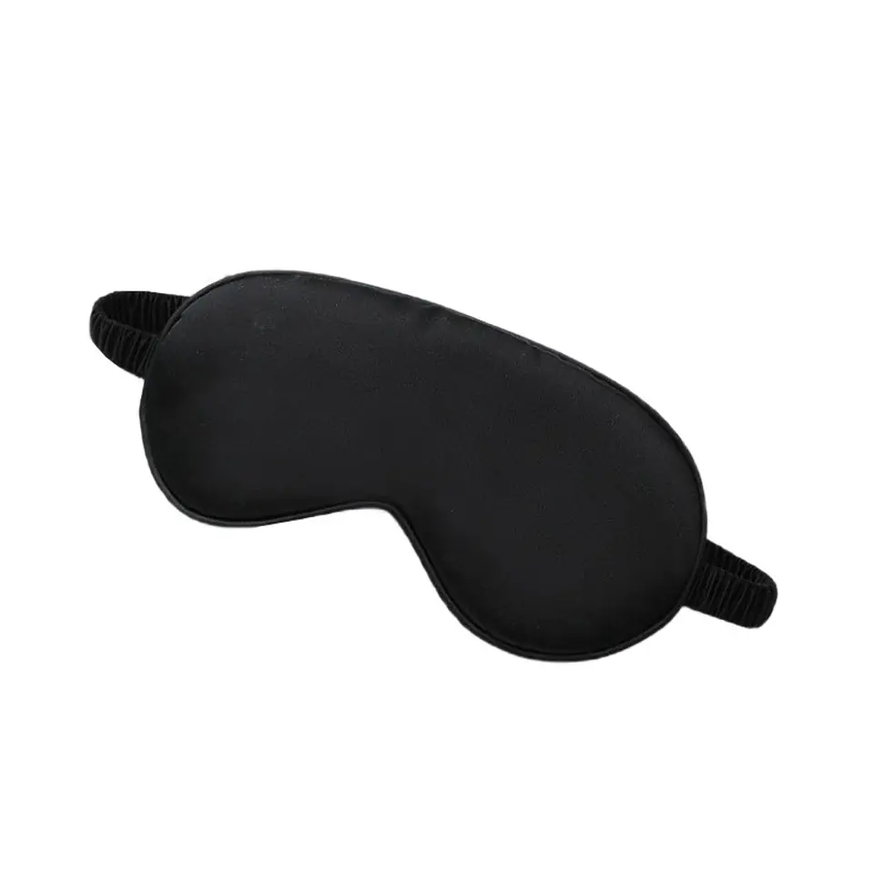 ⁨Maska do spania czarna elegant satynowa OPK10CZ⁩ w sklepie Wasserman.eu