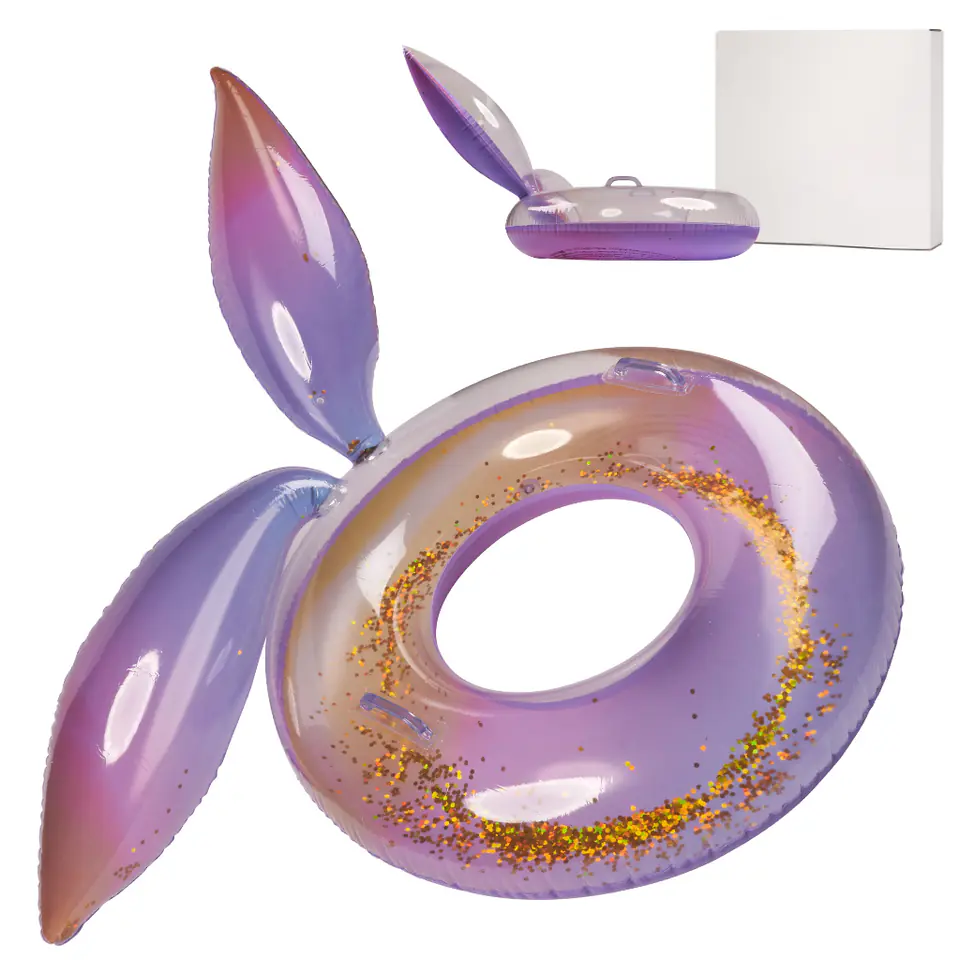 ⁨Kółko do pływania koło dmuchane syrena z brokatem galaxy 94 cm XXL max 60kg⁩ w sklepie Wasserman.eu