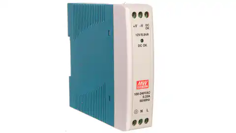 ⁨Switch mode power supply 12VDC 0,84A 10W MDR-10-12⁩ at Wasserman.eu