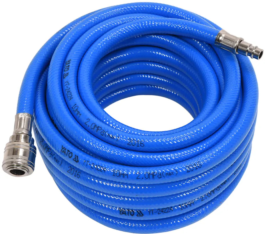 ⁨WĄŻ PNEUMATYCZNY PVC Z SZYBKOZŁĄCZAMI 10MM*10M⁩ w sklepie Wasserman.eu