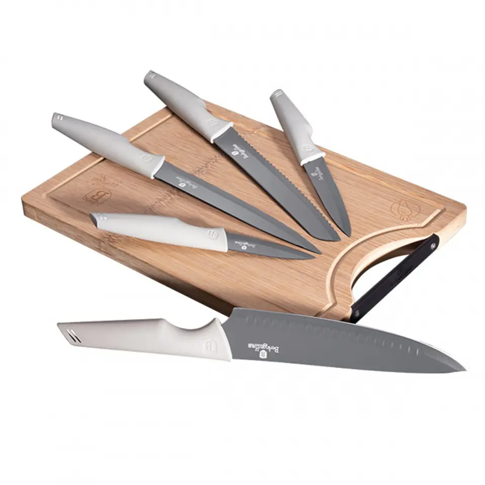 ⁨SET OF 5 KITCHEN KNIVES WITH BOARD BERLINGER HAUS BH-2838⁩ at Wasserman.eu