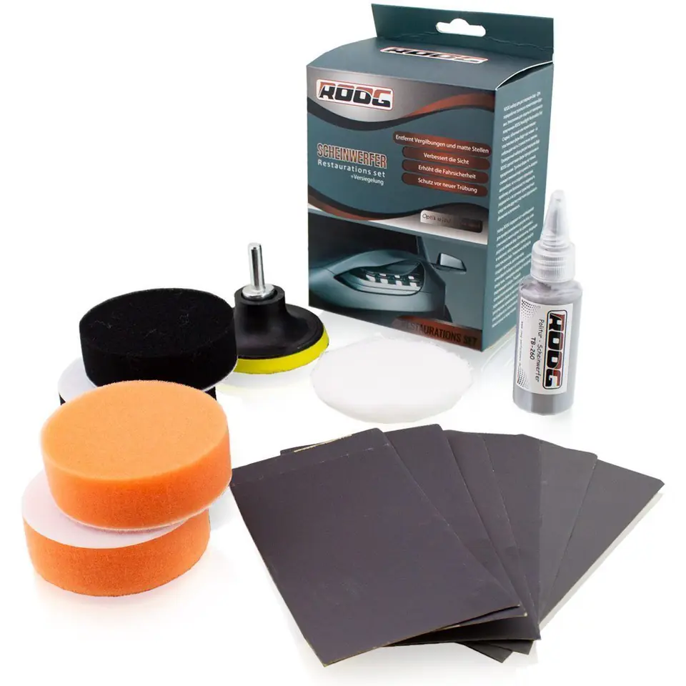 ⁨Headlight regeneration and polishing kit 12 pieces⁩ at Wasserman.eu