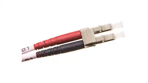 ⁨Patch cord fiber optic LC/LC duplex MM 50/125 OM2 1m LS0H orange DK-2533-01⁩ at Wasserman.eu
