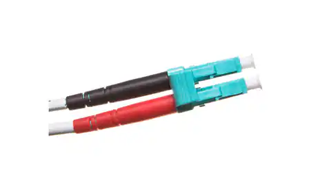 ⁨Fiber optic cord patch LC/LC duplex MM 50/125 OM3 1m LS0H orange DK-2533-01/3⁩ at Wasserman.eu