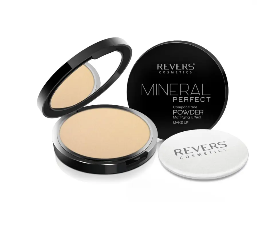 ⁨REVERS Puder prasowany Mineral Perfect 01 - 9 g⁩ w sklepie Wasserman.eu