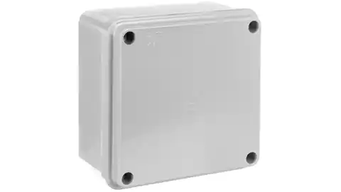 ⁨Self-extinguishing flush box with cover 960 degrees C series 410A IP56 100x100x50 grey EC410C4A⁩ at Wasserman.eu