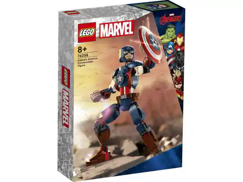 ⁨LEGO Super Heroes Figurka Kapitana Ameryki do zbudowania 76258⁩ w sklepie Wasserman.eu