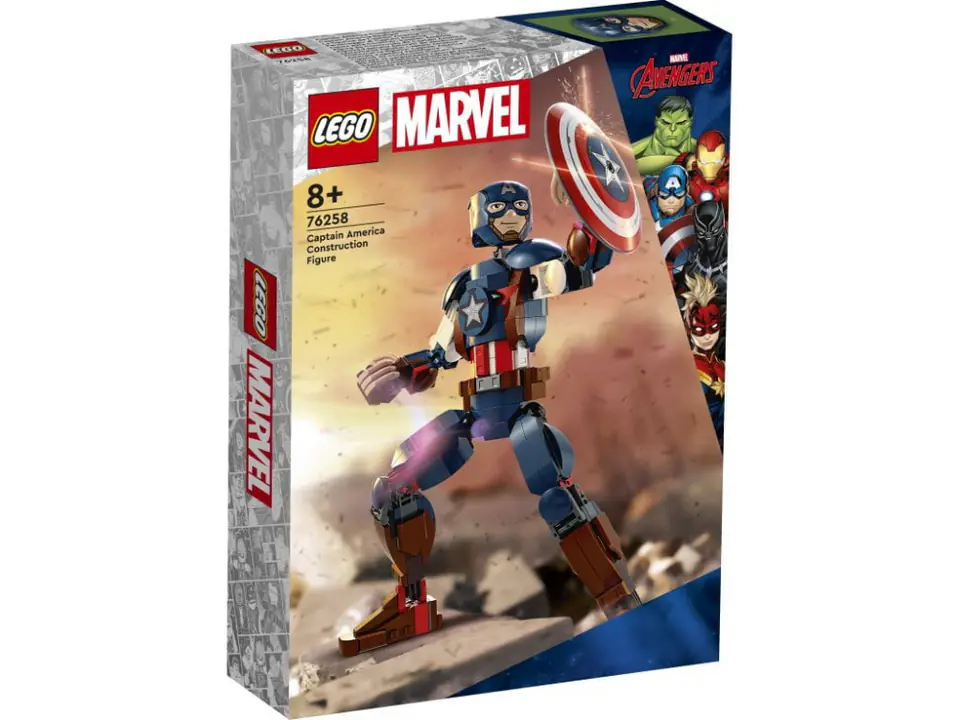 ⁨LEGO SUPER HEROES 76258 CAPTAIN AMERICA - CONSTRUCTION FIGURE⁩ at Wasserman.eu