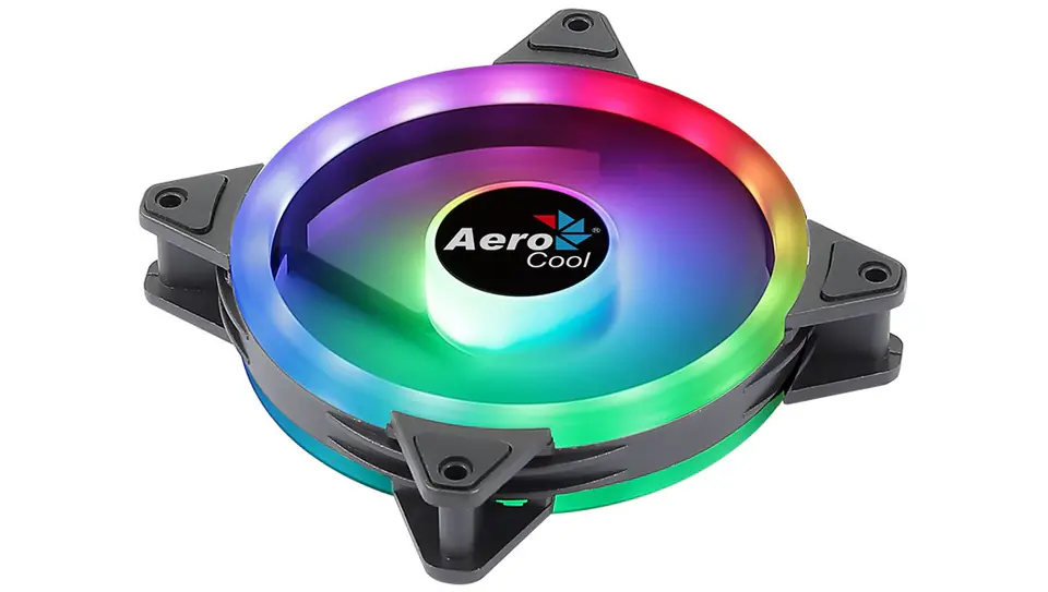 ⁨Aerocool Duo 12 ARGB 6-pin Computer case Fan 12 cm Black⁩ at Wasserman.eu