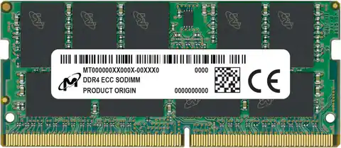 ⁨Micron SO-DIMM ECC DDR4 32GB 2Rx8 3200MHz PC4-25600 MTA18ASF4G72HZ-3G2R⁩ w sklepie Wasserman.eu