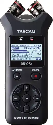 ⁨Tascam DR-07X - Przenośny rejestrator cyfrowy z interfejsem USB, zapis na karcie pamięci microSD⁩ w sklepie Wasserman.eu