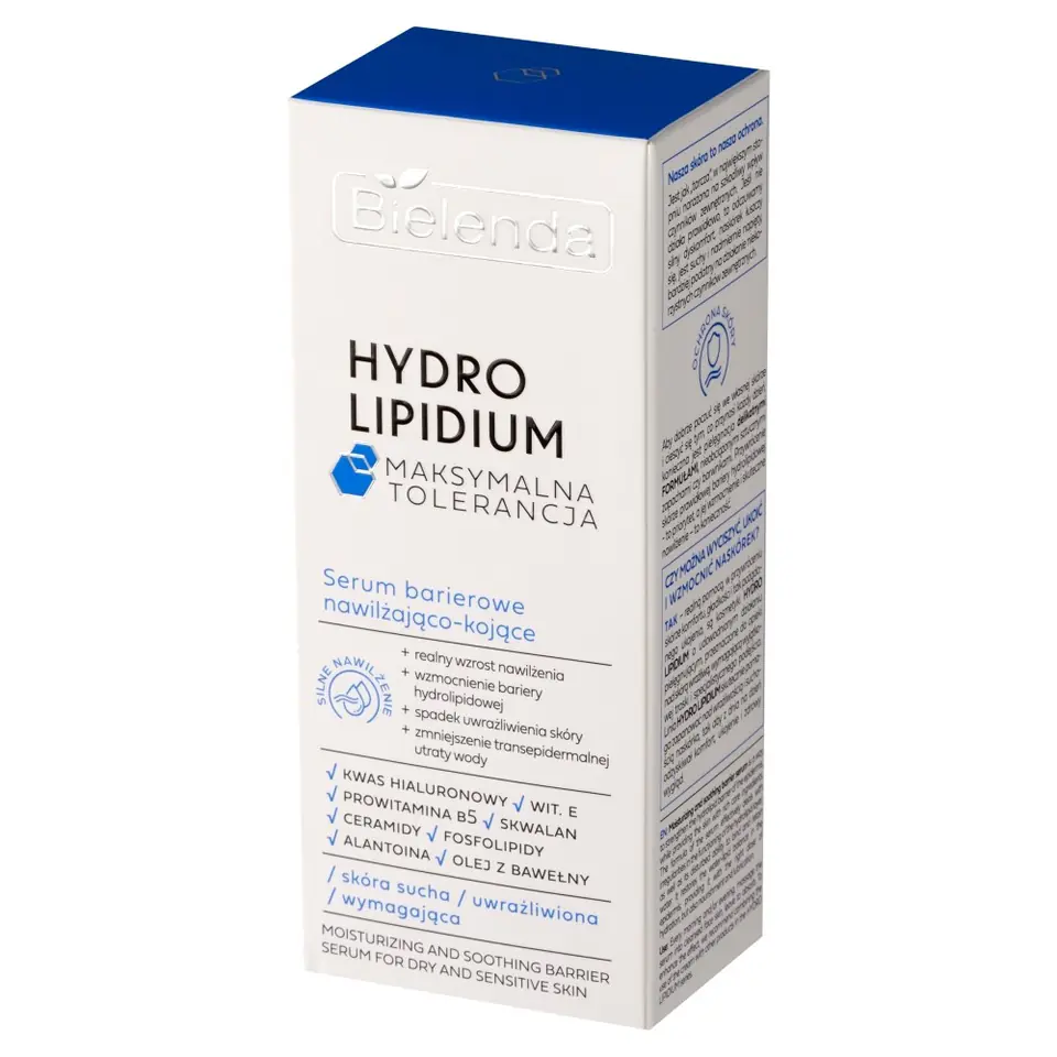 ⁨BIELENDA Hydro Lipidum Serum barierowe nawilżająco kojące - skóra sucha,uwrażliwiona 30ml⁩ w sklepie Wasserman.eu