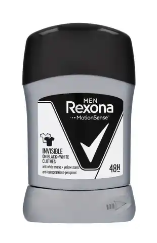 ⁨Rexona Rexona Men Invisible Black + White Deodorant Stick 50ml⁩ at Wasserman.eu