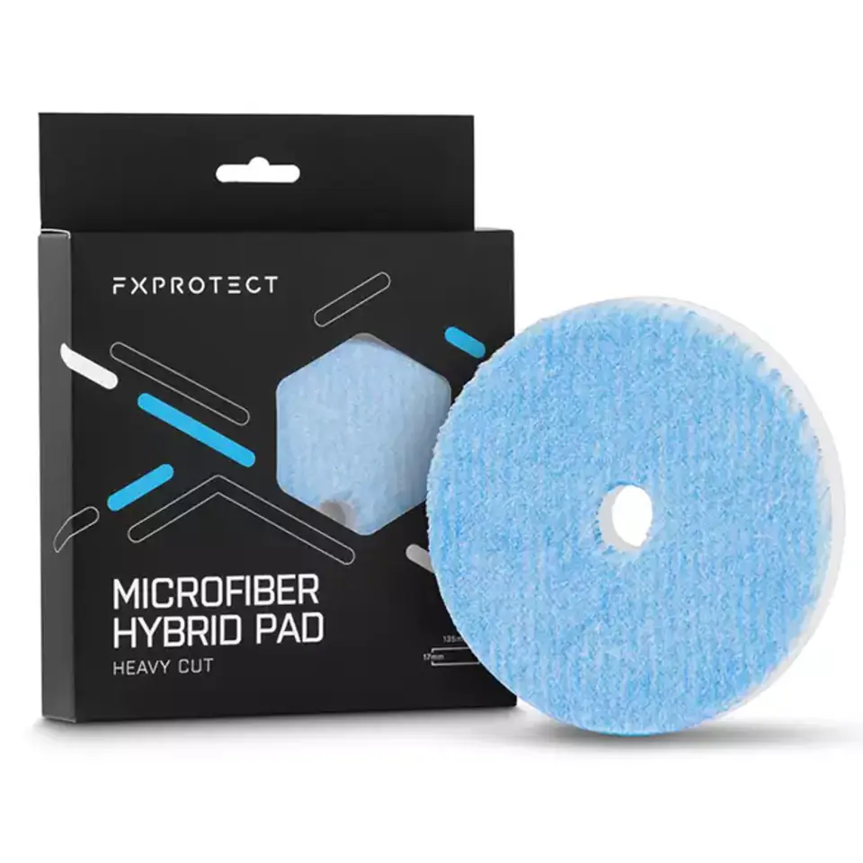 ⁨FX Protect Microfiber Hybrid Pad Heavy Cut 135mm - mocno tnący hybrydowy pad polerski 135mm⁩ w sklepie Wasserman.eu