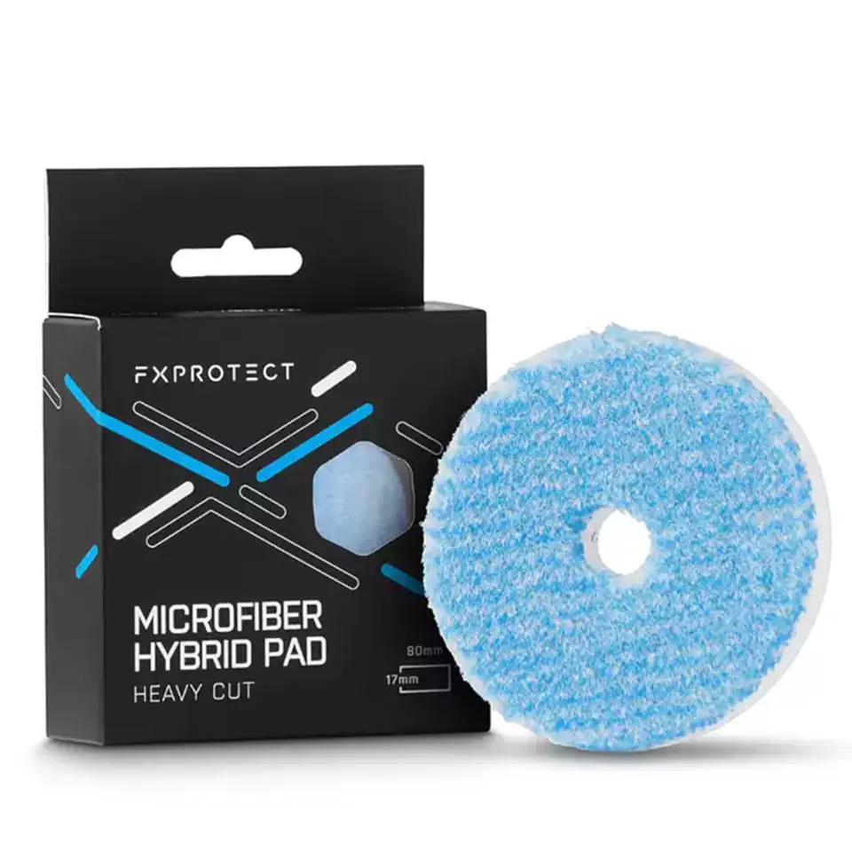 ⁨FX Protect Microfiber Hybrid Pad Heavy Cut 80mm - mocno tnący hybrydowy pad polerski 80mm⁩ w sklepie Wasserman.eu